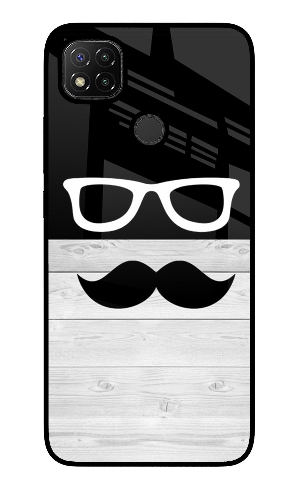 Mustache Redmi 9 Glass Case