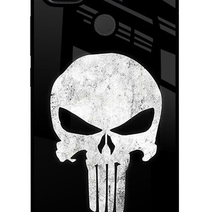 Punisher Skull Redmi 9 Glass Case