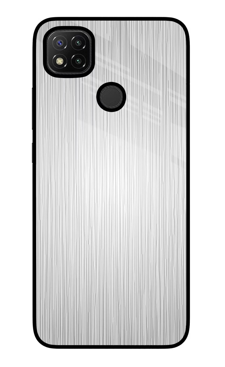 Wooden Grey Texture Redmi 9 Back Cover, Glass case