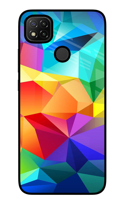Abstract Pattern Redmi 9 Glass Case