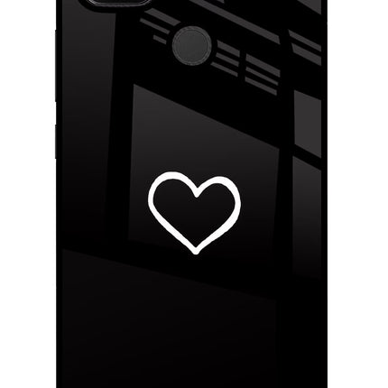 Heart Redmi 9 Glass Case