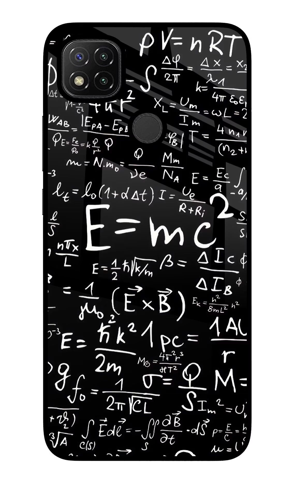 Physics Formula Redmi 9 Glass Case