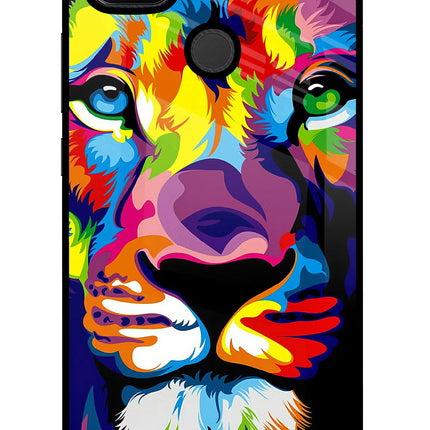 Lion Redmi 9 Glass Case