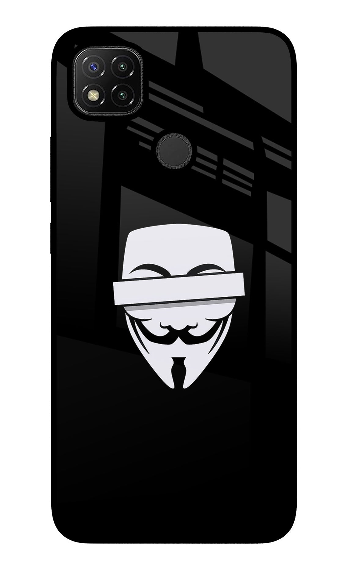 Anonymous Face Redmi 9 Back Cover