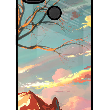 Scenery Redmi 9 Glass Case