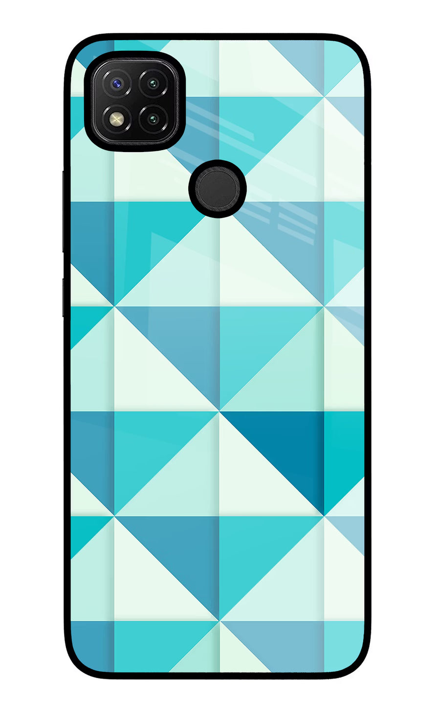 Abstract Redmi 9 Back Cover, Glass case