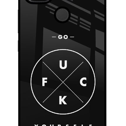 Go Fuck Yourself Redmi 9 Glass Case