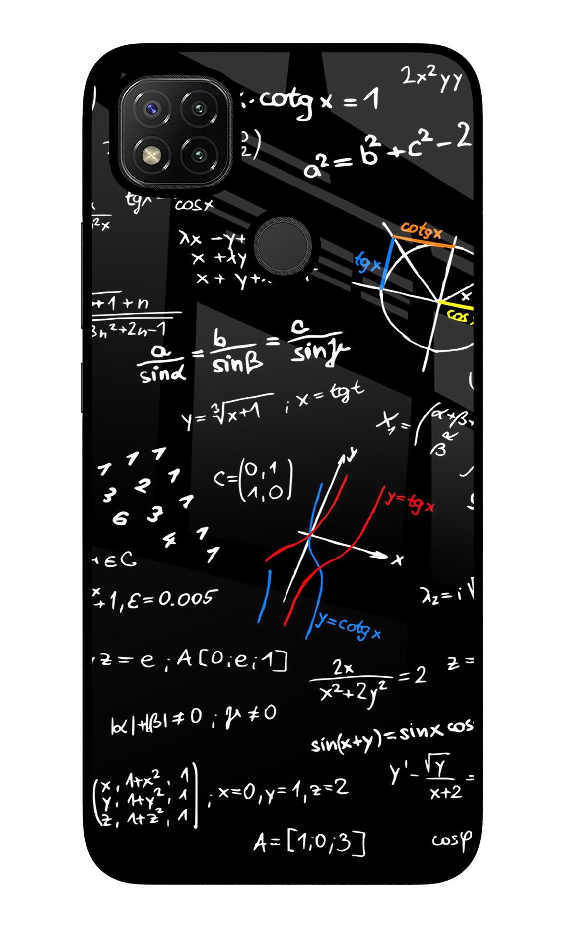 Mathematics Formula Redmi 9 Back Cover