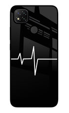 Heart Beats Redmi 9 Glass Case