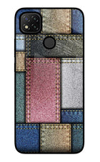 Multicolor Jeans Redmi 9 Glass Case Back Cover by Casekaro
