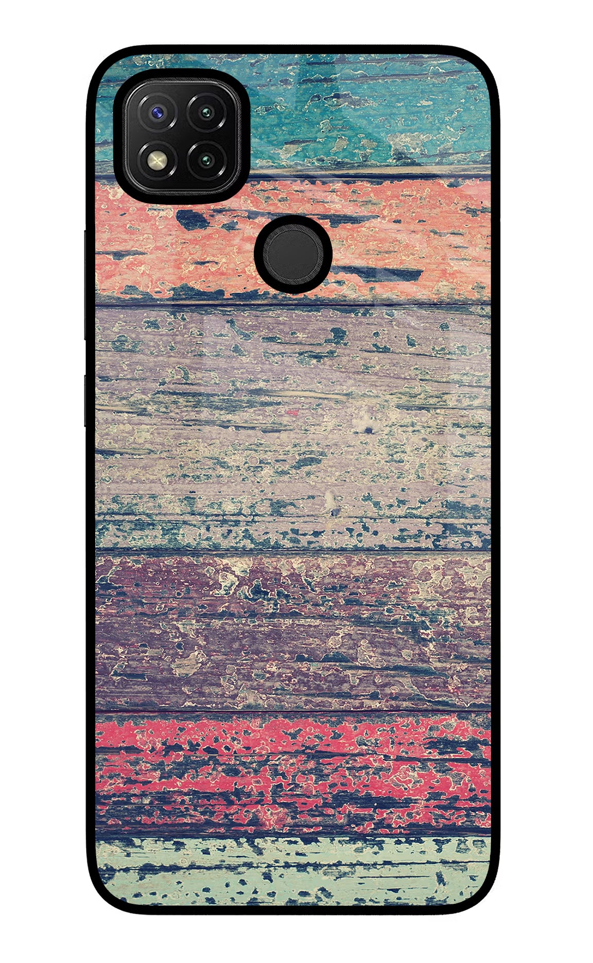 Colourful Wall Redmi 9 Glass Case