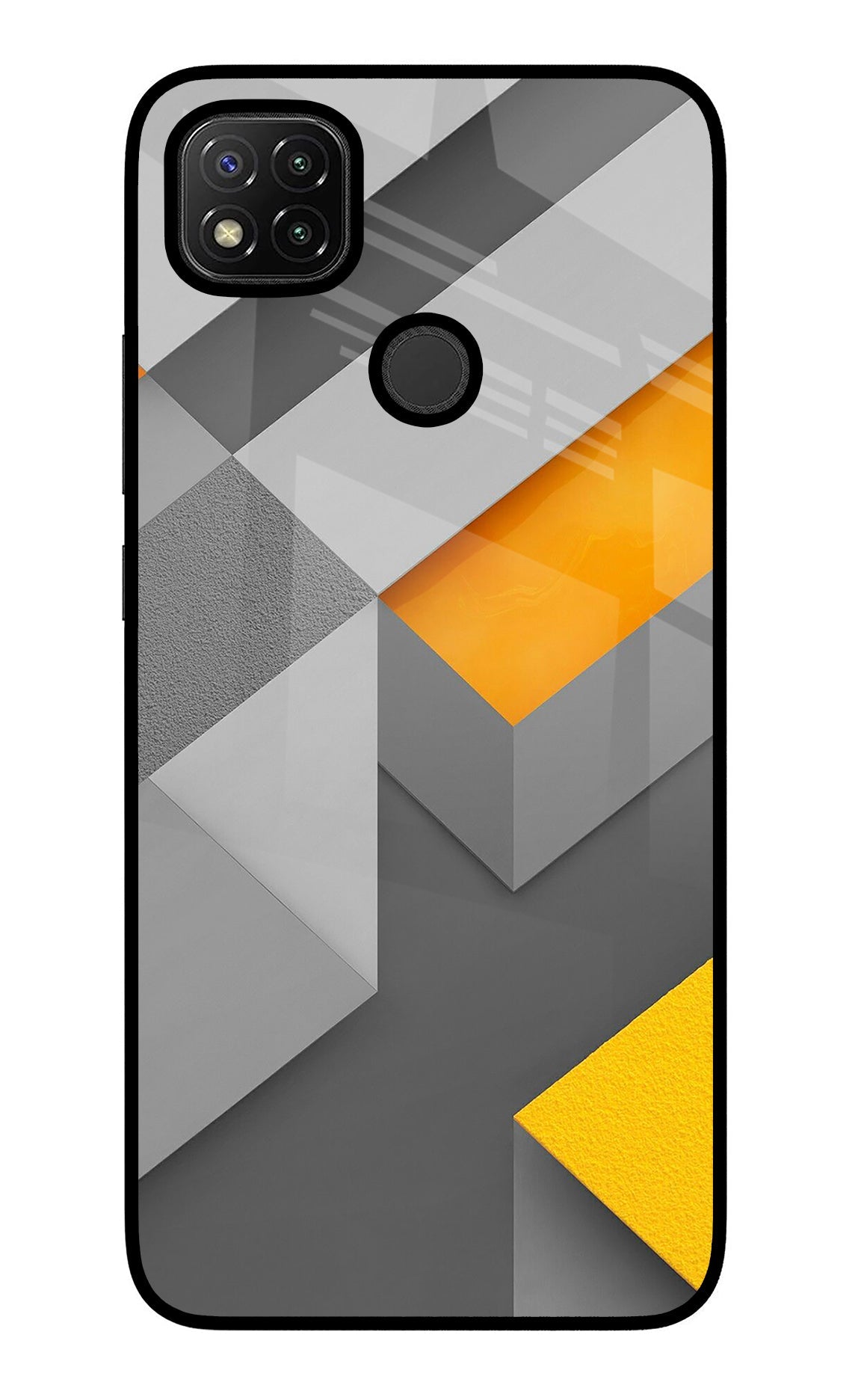 Abstract Redmi 9 Glass Case