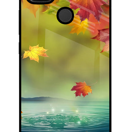 Flowers Redmi 9 Glass Case
