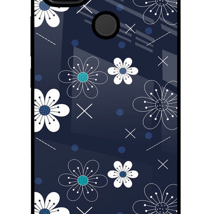 Flowers Redmi 9 Glass Case