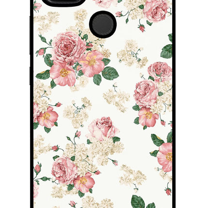 Flowers Redmi 9 Glass Case