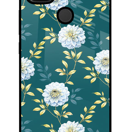 Flowers Redmi 9 Glass Case