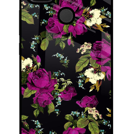 Flowers Redmi 9 Glass Case