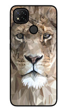 Lion Art Redmi 9 Glass Case