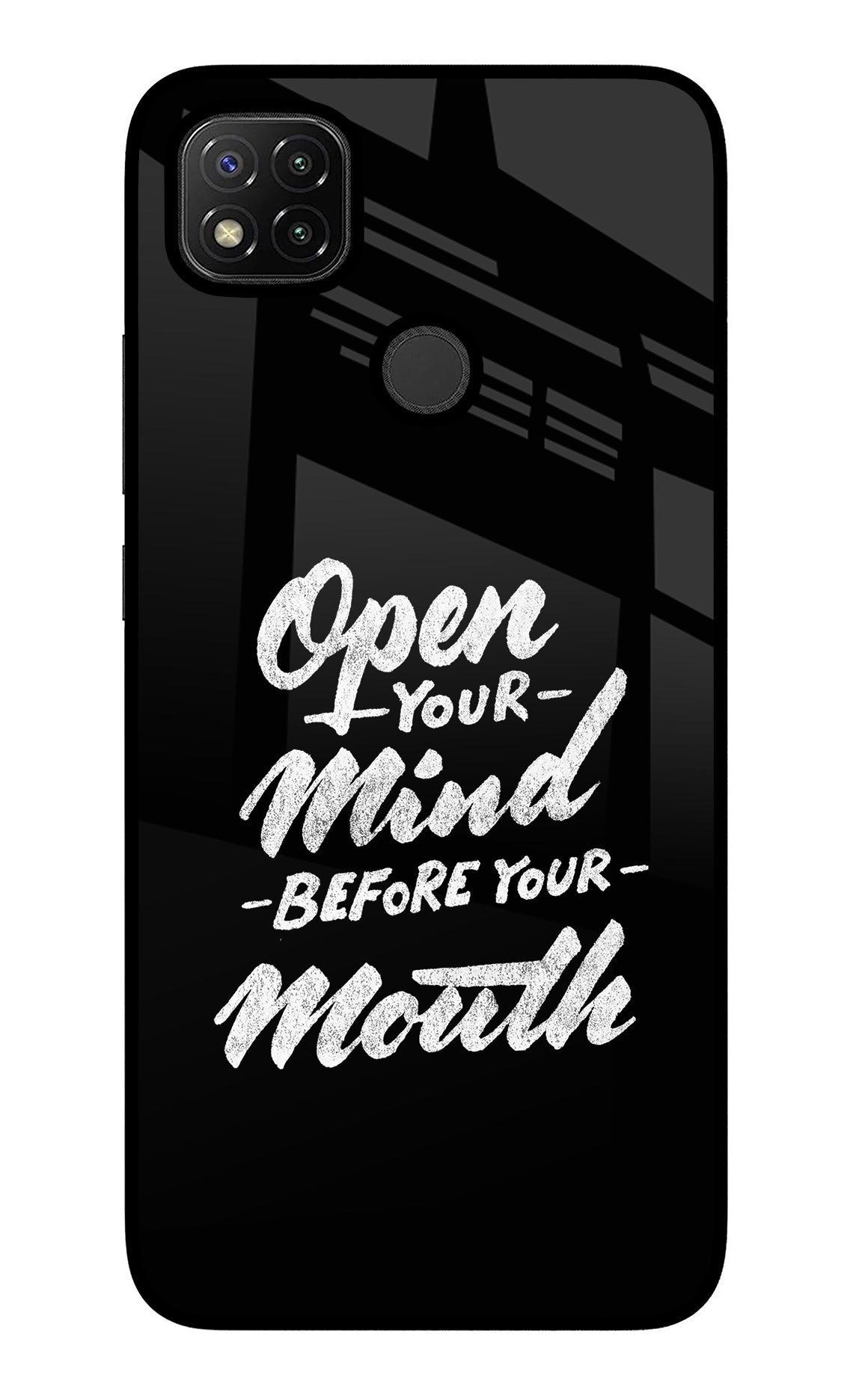 Open Your Mind Before Your Mouth Redmi 9 Back Cover