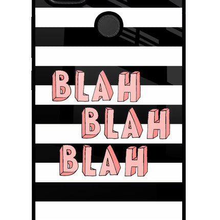 Blah Blah Blah Redmi 9 Glass Case