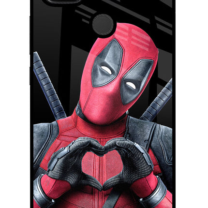 Deadpool Redmi 9 Glass Case