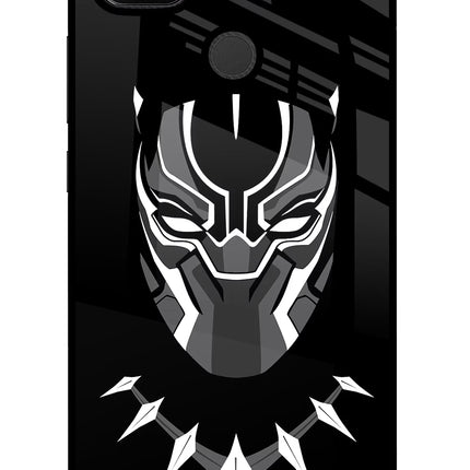 Black Panther Redmi 9 Glass Case