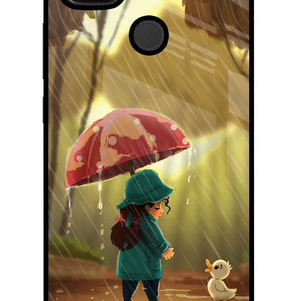Rainy Day Redmi 9 Glass Case