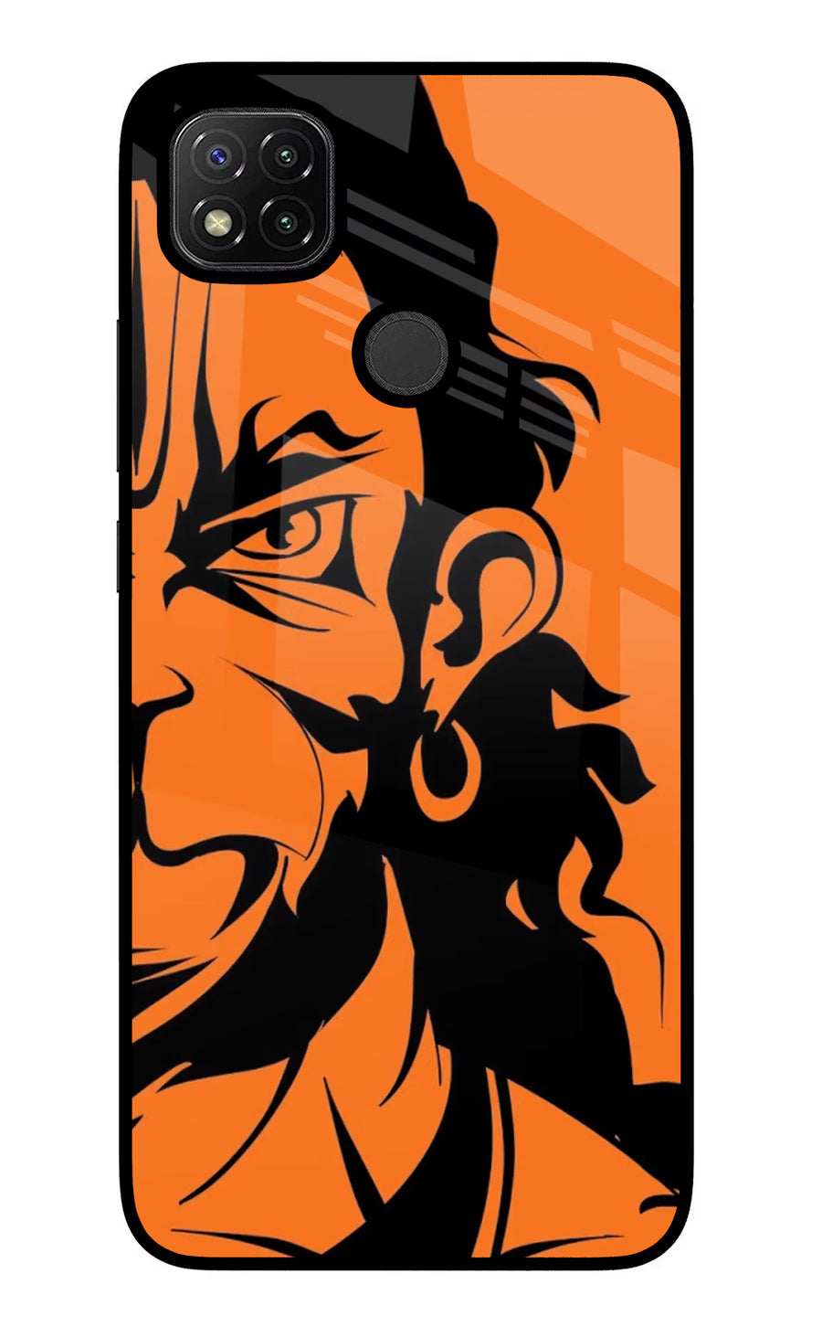Hanuman Redmi 9 Back Cover, Glass case
