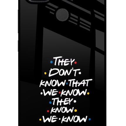 FRIENDS Dialogue Redmi 9 Glass Case