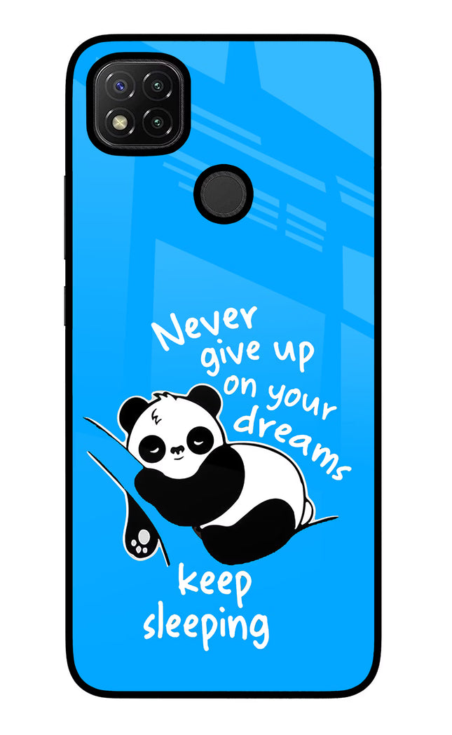Keep Sleeping Redmi 9 Glass Case