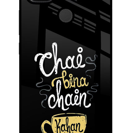 Chai Bina Chain Kaha Re Redmi 9 Glass Case