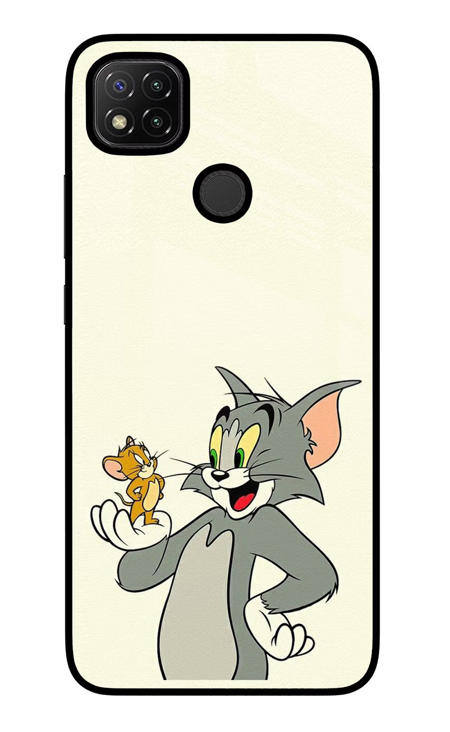 Tom & Jerry Redmi 9 Back Cover, Glass case