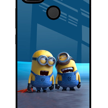 Minion Laughing Redmi 9 Glass Case