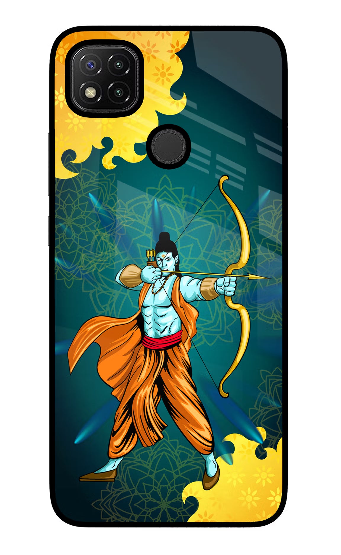 Lord Ram - 6 Redmi 9 Glass Case Back Cover by Casekaro