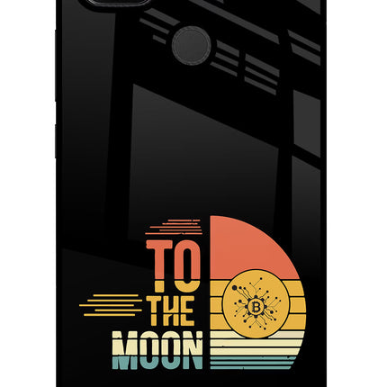 To the Moon Redmi 9 Glass Case