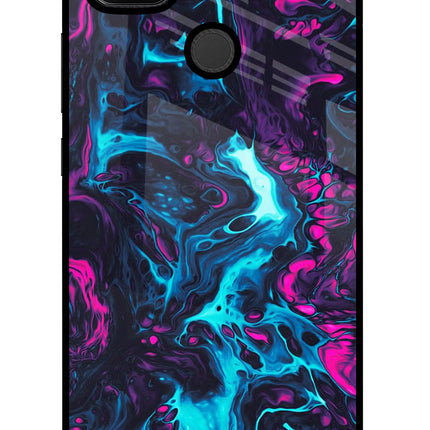 Abstract Redmi 9 Glass Case