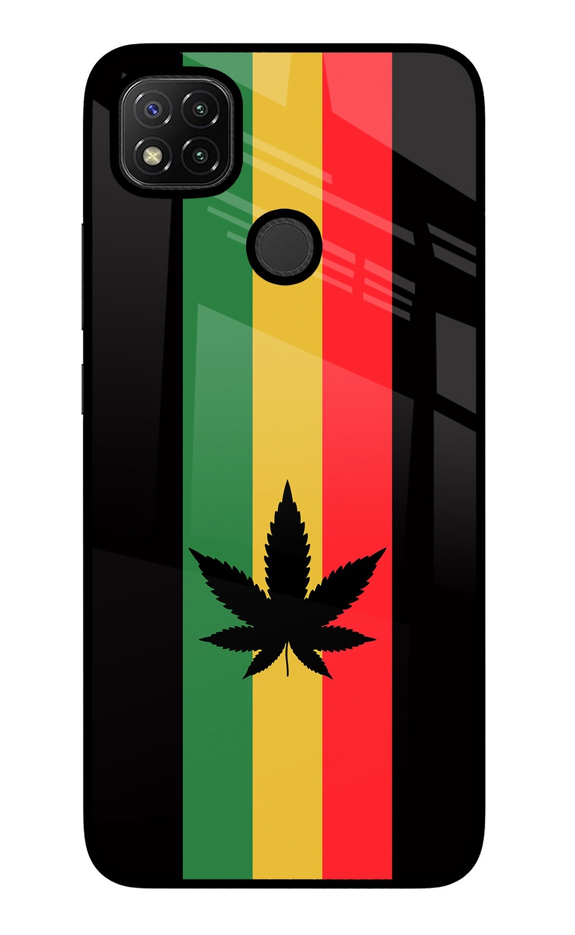 Weed Flag Redmi 9 Glass Case