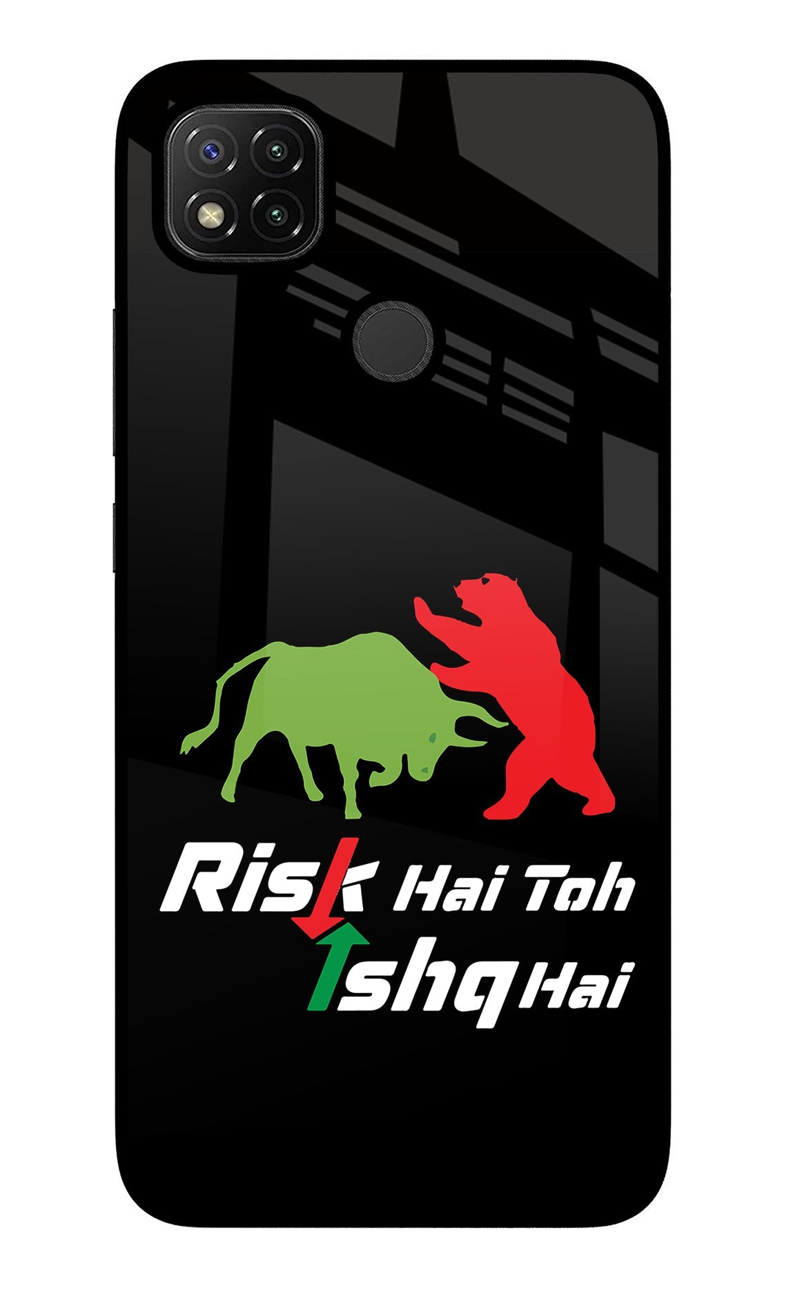 Risk Hai Toh Ishq Hai Redmi 9 Glass Case