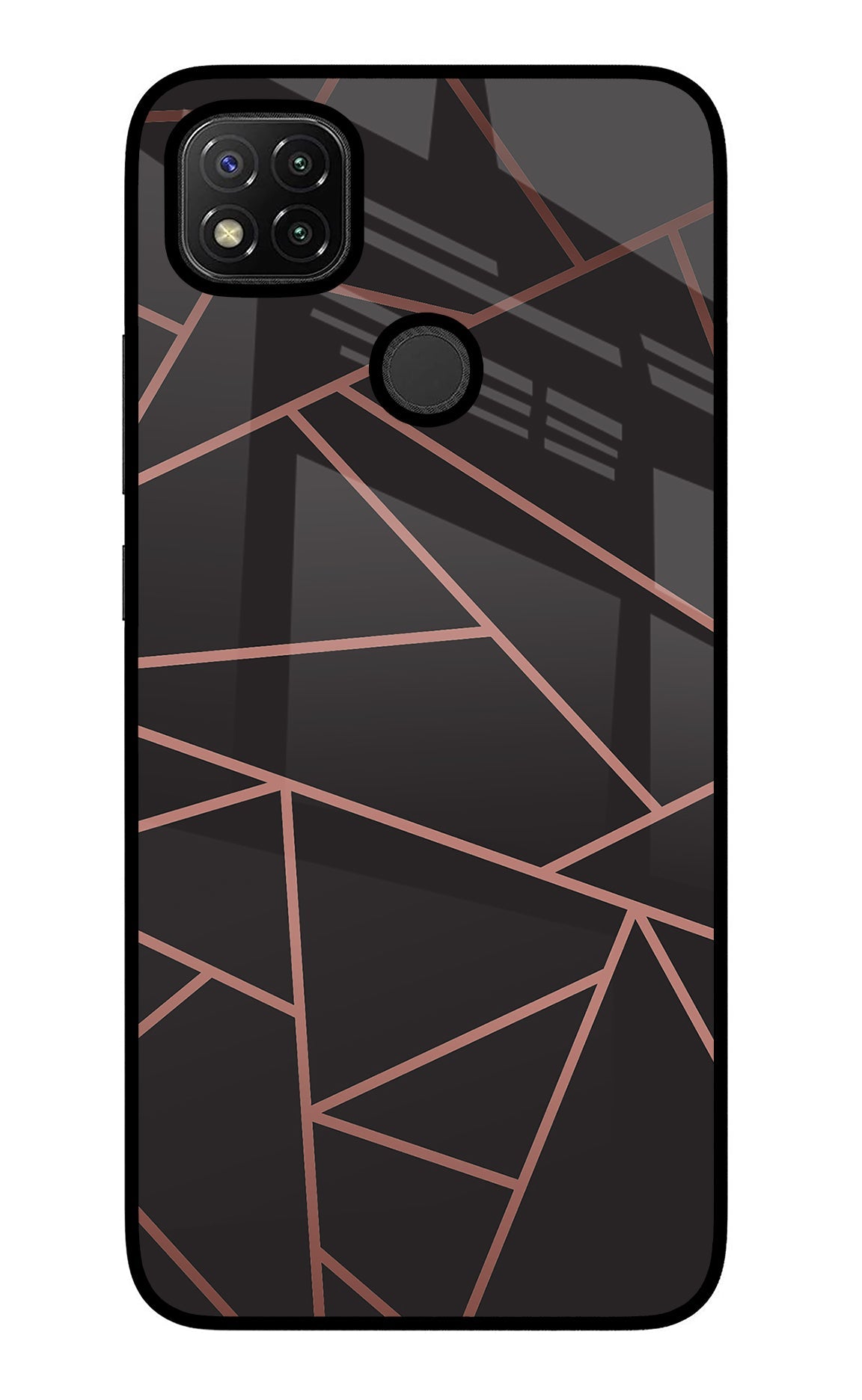 Geometric Pattern Redmi 9 Glass Case