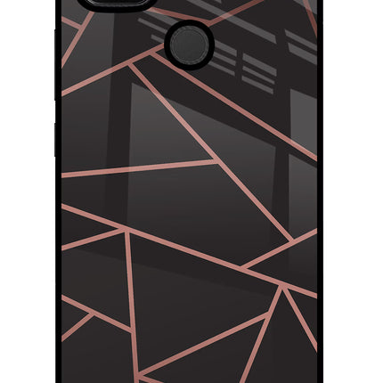 Geometric Pattern Redmi 9 Glass Case
