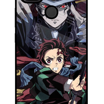 Demon Slayer Redmi 9 Glass Case