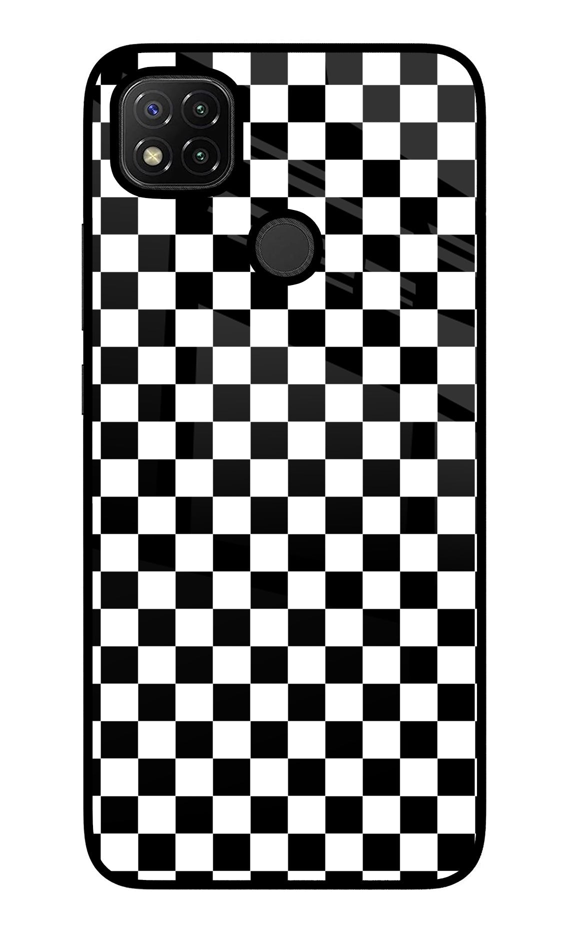 Chess Board Redmi 9 Glass Case