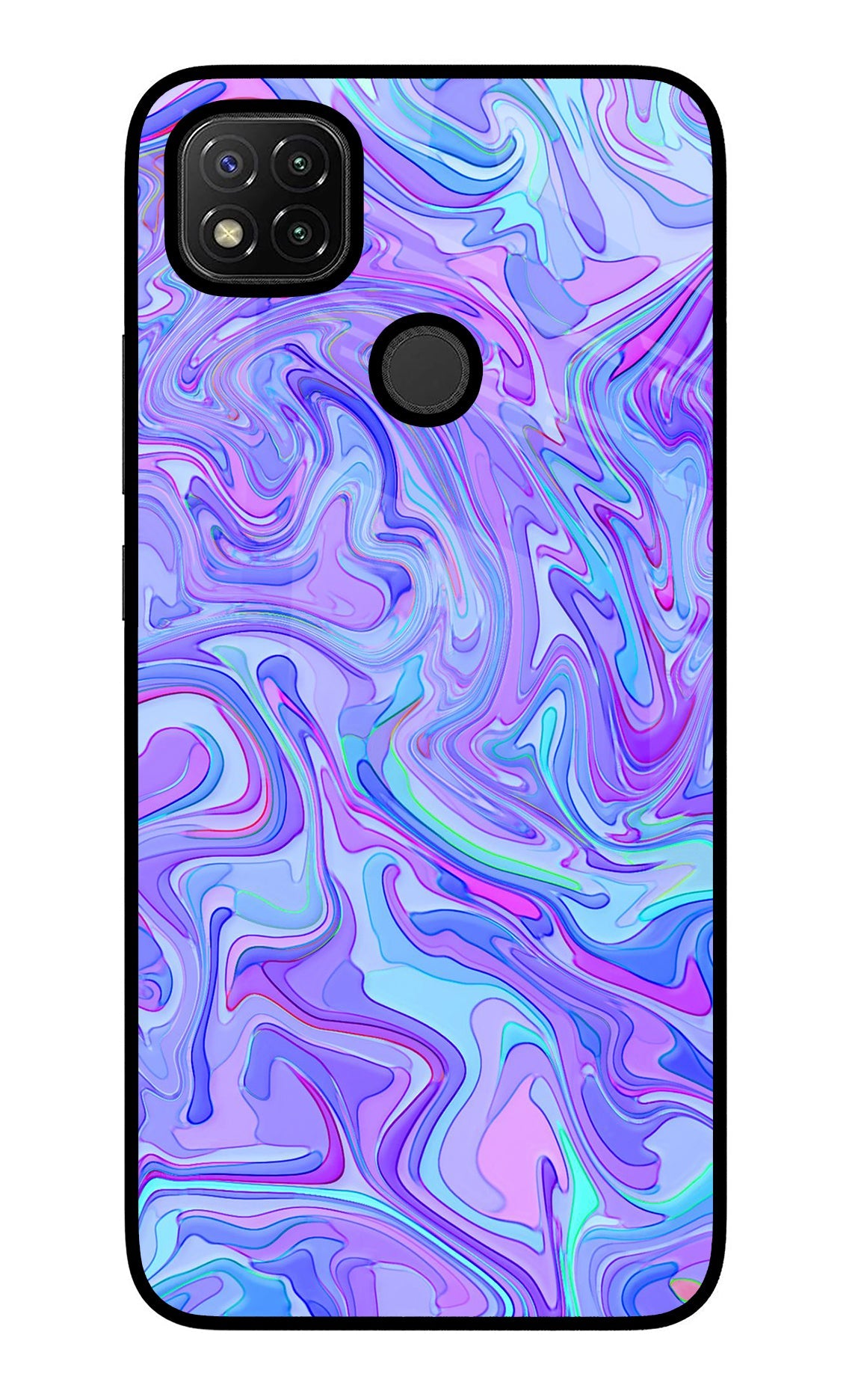 Glitter Redmi 9 Glass Case