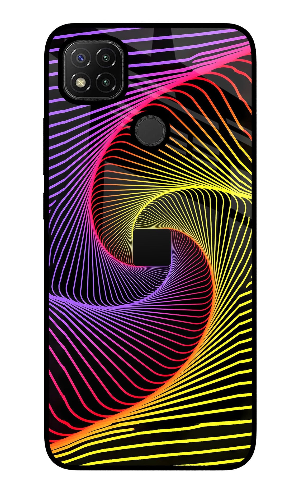 Colorful Strings Redmi 9 Glass Case