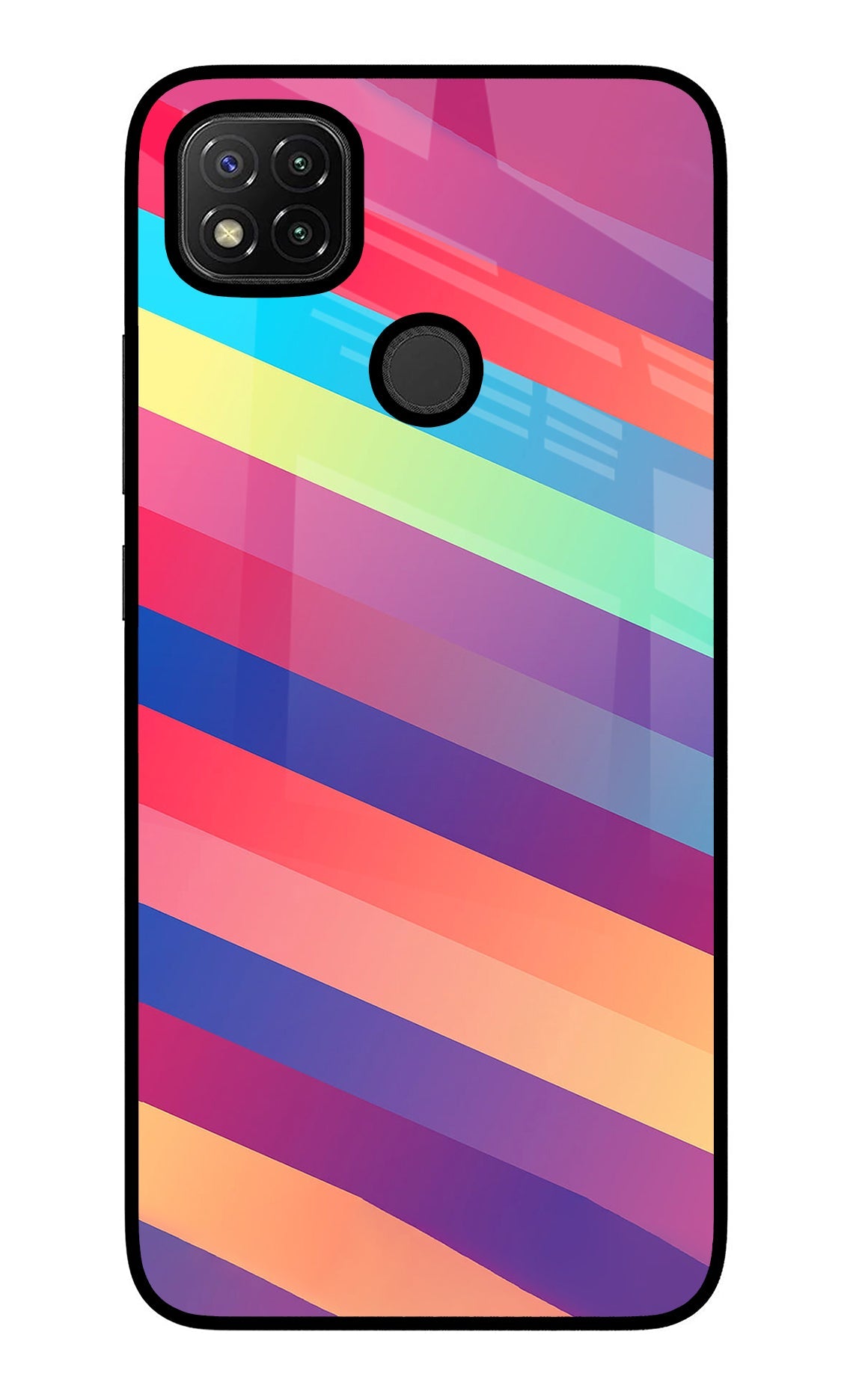 Stripes color Redmi 9 Back Cover