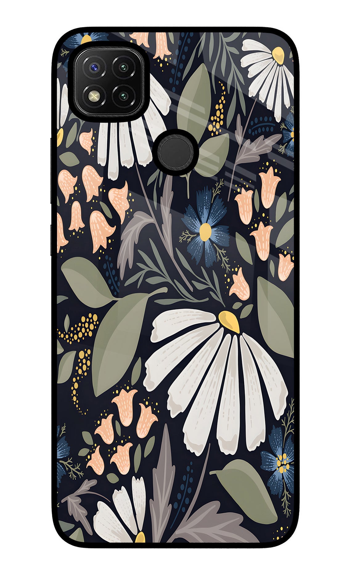 Flowers Art Redmi 9 Back Cover