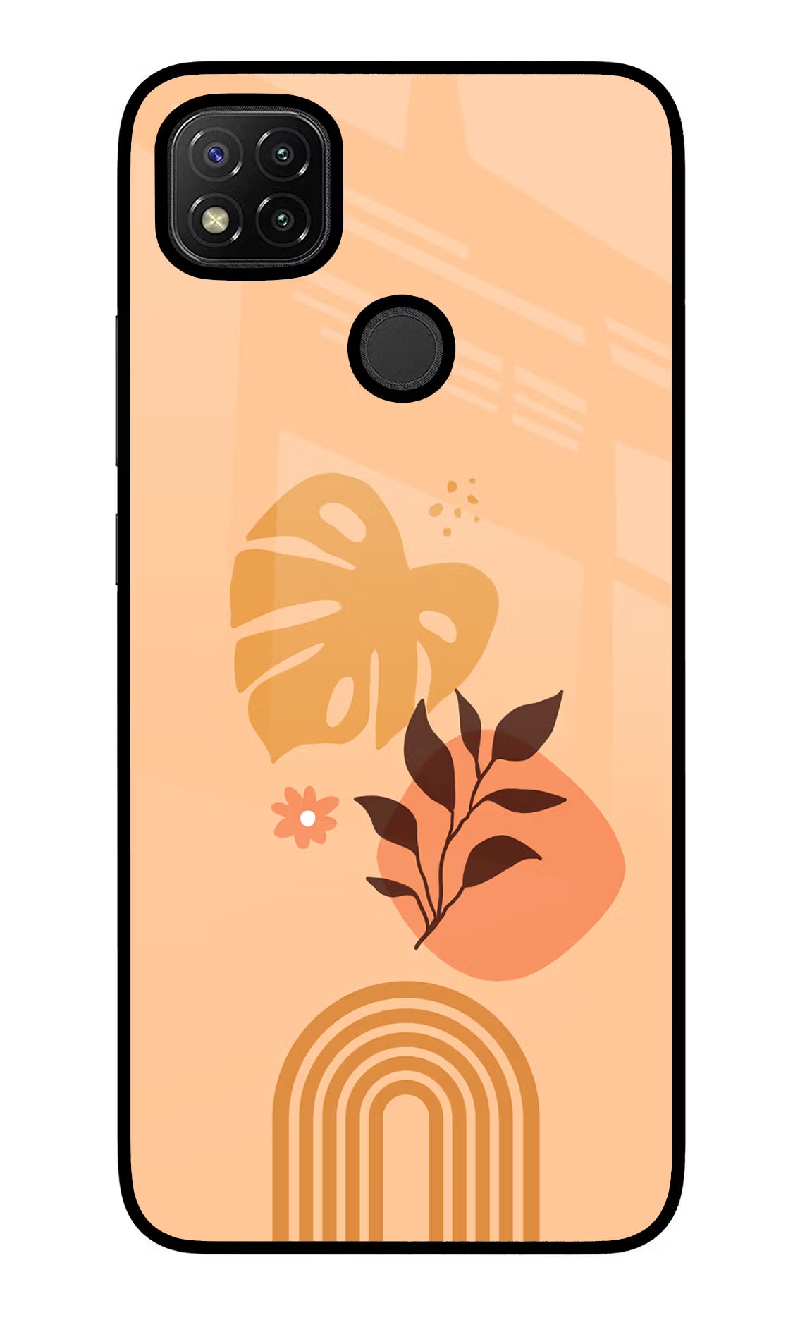 Bohemian Art Redmi 9 Glass Case Back Cover by Casekaro