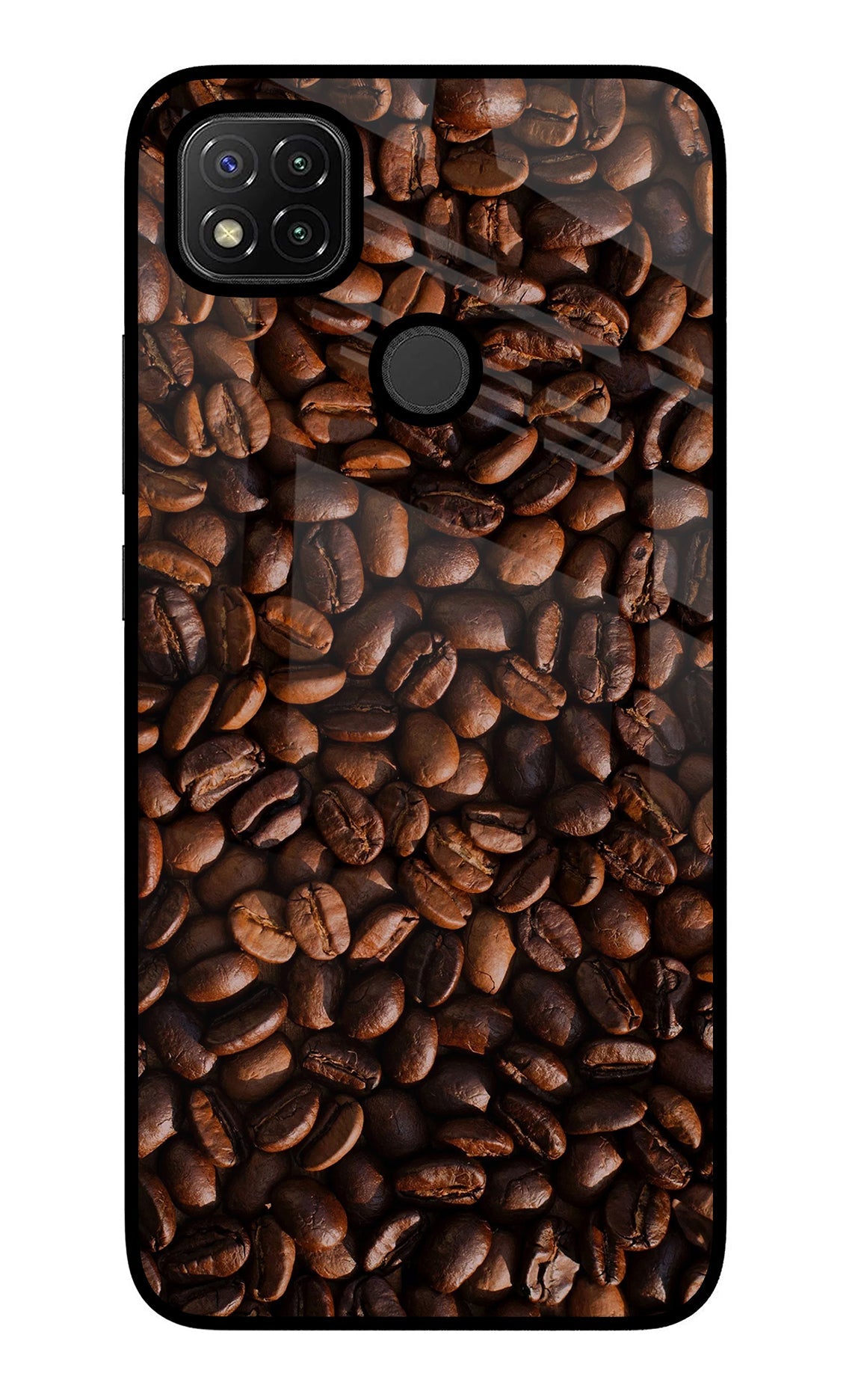 Coffee Beans Redmi 9 Glass Case