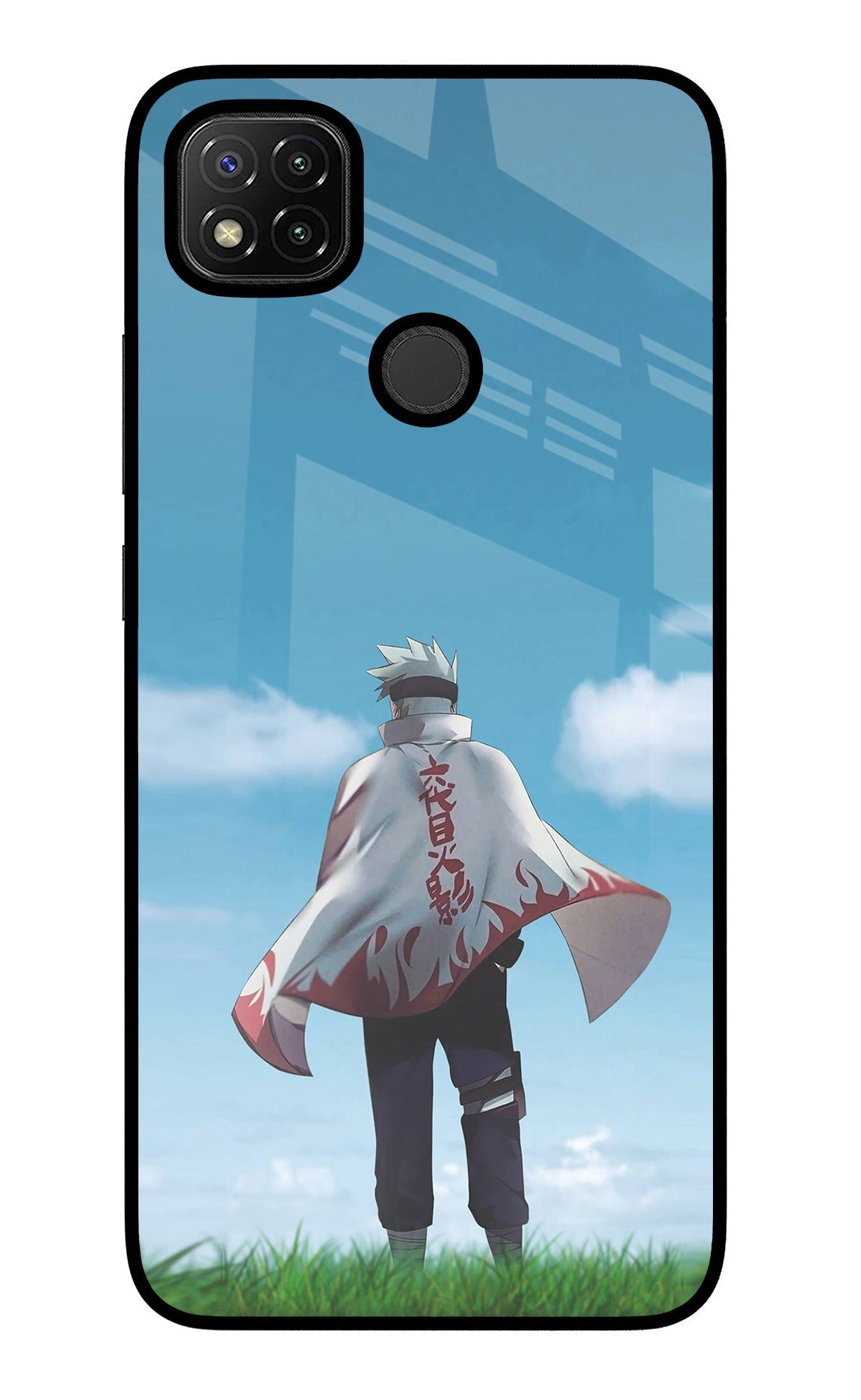 Kakashi Redmi 9 Glass Case