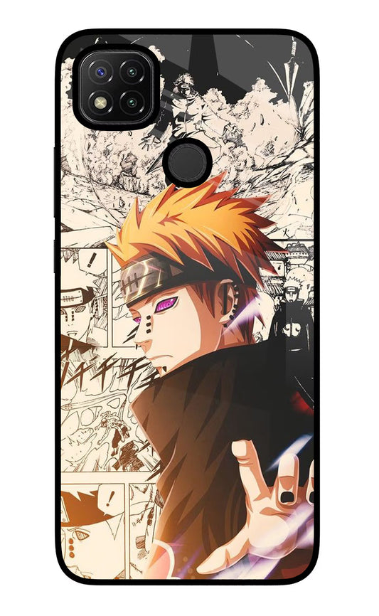 Pain Anime Redmi 9 Glass Case